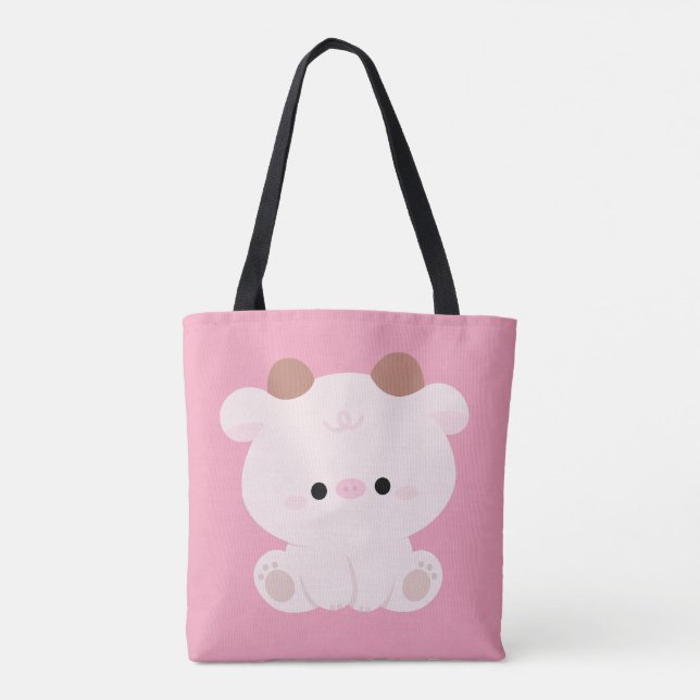 Bolsa Tote Vaca branca (Verso)