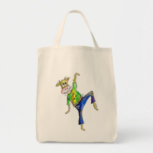 Bolsa Tote Vaca branca dançante