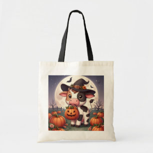 Bolsa Tote Vaca-bruxa-bruxa-do-Halloween