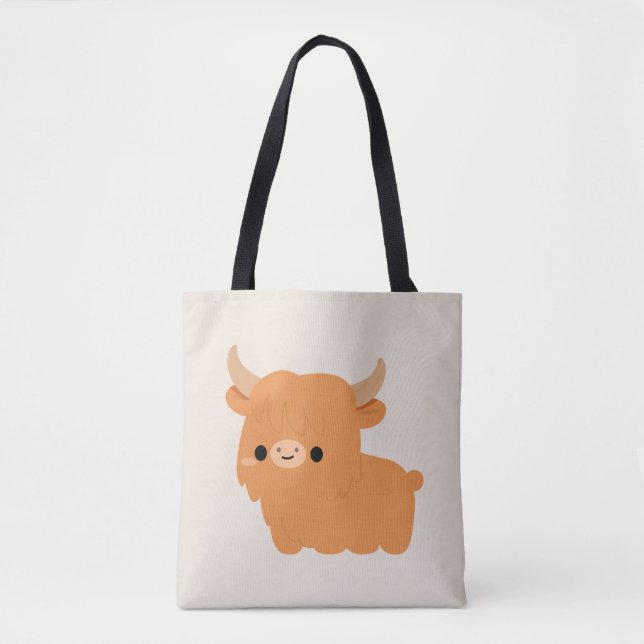 Bolsa Tote Vaca das Terras Altas (Frente)