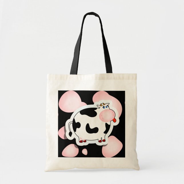 Bolsa Tote Vaca de animação, saco (Frente)
