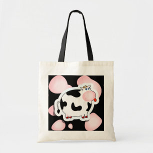 Bolsa Tote Vaca dos desenhos animados, saco
