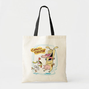 Bolsa Tote Vaca e Galinha Rindo Gráfico
