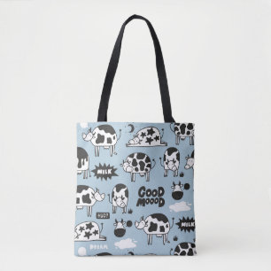 Bolsa Tote Vaca e leite