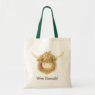 Bolsa Tote Vaca escocesa feliz das montanhas