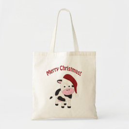 Bolsa Tote Vaca Feliz de Natal