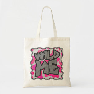 Bolsa Tote Vaca Impressão Rosa e Branco