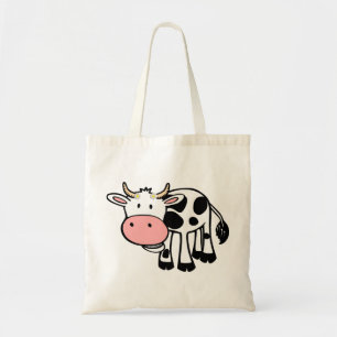 Bolsa Tote Vaca sorridente com margaridas