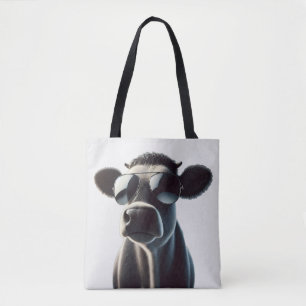 Bolsa Tote Vaca Trendy em óculos de sol