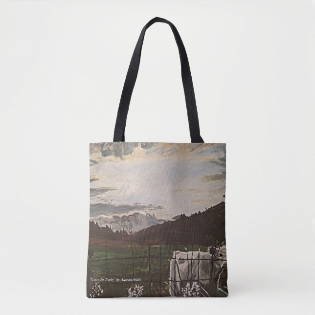 Bolsa Tote "Vacas em Tooby" por AlarsenArtist (Frente)