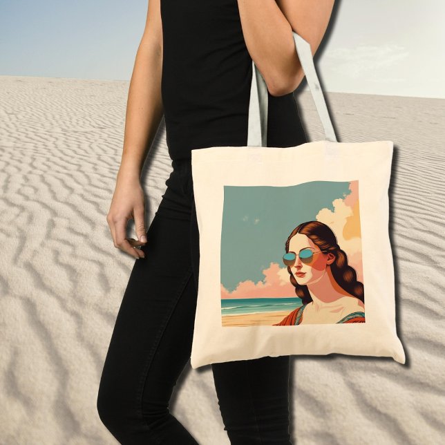 Bolsa Tote Vacation Vibes Mona Lisa (Criador carregado)