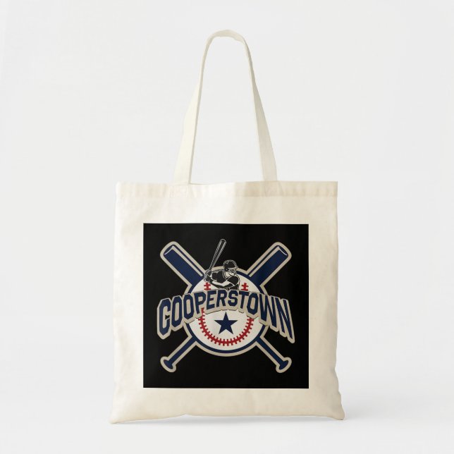 Bolsa Tote Vacinação Familiar do Jogo Baseball Cooperstown Ne (Frente)
