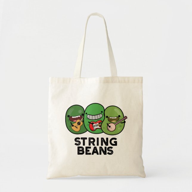 Bolsa Tote Vagens Piada Engraçada de Legume  (Frente)