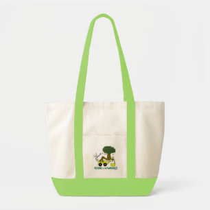 Bolsa Tote Vai o verde. Reduza, reúso, recicl. Floresta de