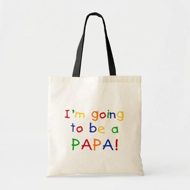 Bolsa Tote Vai ser um Papa - Cores Primárias (Frente)