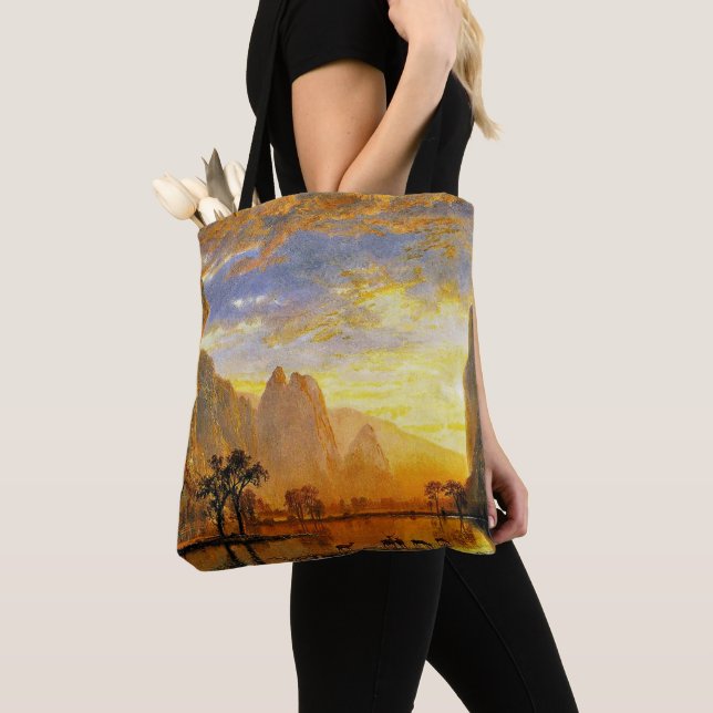 Bolsa Tote Vale de Yosemite por Albert Bierstadt (Close Up)
