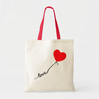 Bolsa Tote Valentine’s Day Love Heart Balloon Tote Bag
