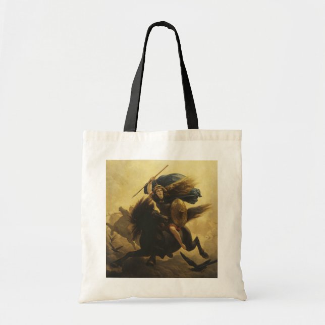 Bolsa Tote Valkyrie, 1865 (óleo em canvas) (Frente)