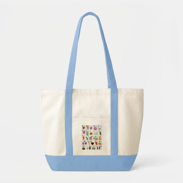 Bolsa Tote Vamos aprender o ABC! Ensine crianças e bebês sobr (Frente)