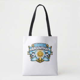 Bolsa Tote Vamos Argentina Design de Futebol Patriótico | Arg