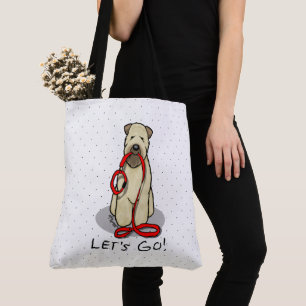 Bolsa Tote Vamos! Cão de Terrier de Walk Wheaten (batido em 