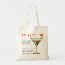 Bolsa Tote Vamos De Hora De Cocktail Obter Receita De Martini