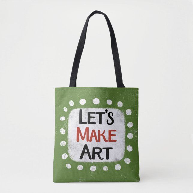 Bolsa Tote Vamos Fazer Saco de Arte (Frente)