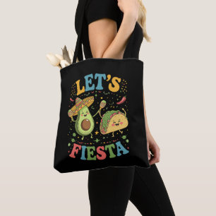 Bolsa Tote Vamos Festa Abacate E Tacos Cinco De Maio