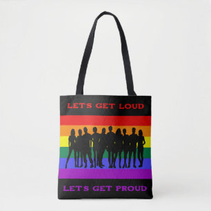 Bolsa Tote Vamos ficar loucos, vamos ter orgulho LGBTQ