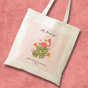 Bolsa Tote Vamos Flamingle Fim de Semana de Despedida de Solt