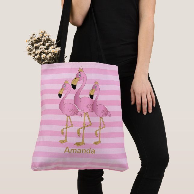 Bolsa Tote Vamos Flamingo (Close Up)