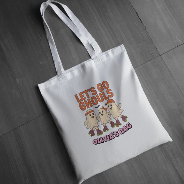 Bolsa Tote Vamos Ghouls Roller Skate Nome das Bruxas (Criador carregado)