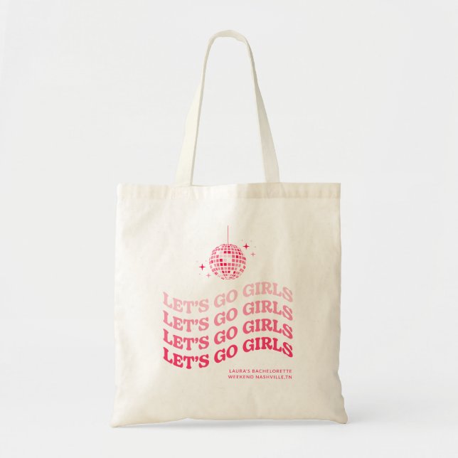 Bolsa Tote Vamos Go Girls Festa de solteira Tote Bag (Frente)