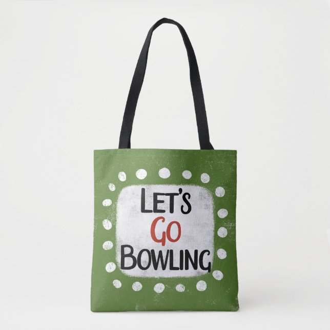 Bolsa Tote Vamos Ir Boliche Saco (Frente)