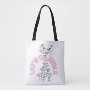 Bolsa Tote Vamos Lá Garotas Design de Despedida de Solteira