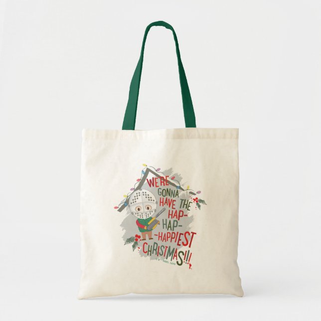 Bolsa Tote Vamos ter o Natal mais feliz do Hap-Hap (Frente)