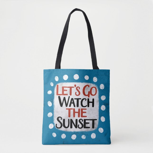 Bolsa Tote Vamos Vai Ver O Saco De Toque Sunset (Frente)