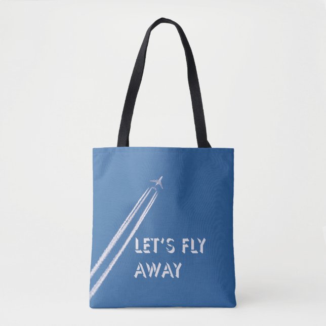 Bolsa Tote Vamos voar para longe (Frente)