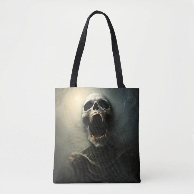 Bolsa Tote Vampire's Scream - Gothic Horror Art (Frente)