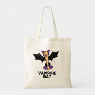Bolsa Tote Vampiro Bat Funny Baseball Pun