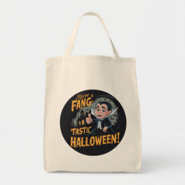 Bolsa Tote Vampiro Engraçado Tem um Halloween Fang-Tástico