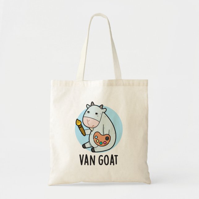 Bolsa Tote Van Goat Funny Artist Pun (Frente)