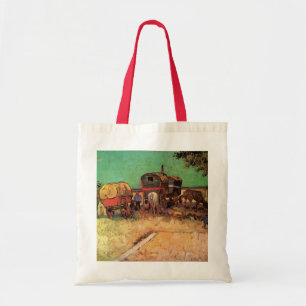 Bolsa Tote Van Gogh; Acampamento dos ciganos com caravana