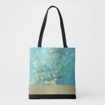Van Gogh Almond Blossom Dourado Preto
