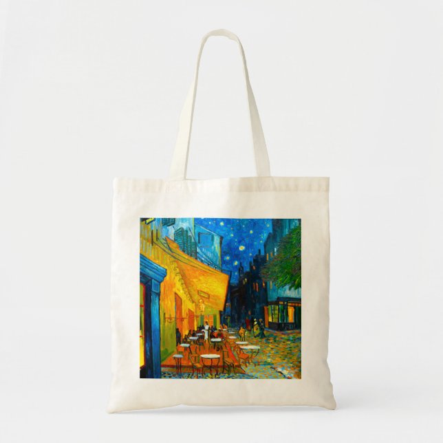 Bolsa Tote Van Gogh Café Terrace à Noite (Frente)