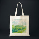 Bolsa Tote Van Gogh. Campos de Trigo Verde Auvers. Impression<br><div class="desc">Van Gogh "Green Wheat Fields,  Auvers" na bolsa.</div>