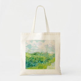 Bolsa Tote Van Gogh. Campos de Trigo Verde Auvers. Impression