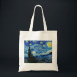 Bolsa Tote Van Gogh é a Noite Estrelada<br><div class="desc">The Starry Night por Vincent Van Gogh (1889)</div>