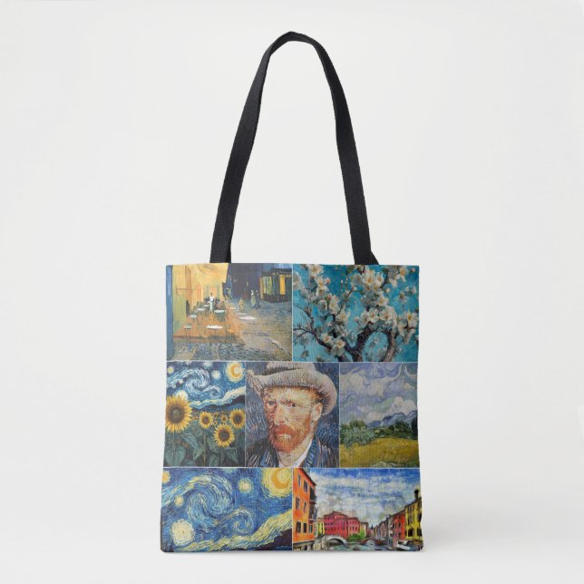 Bolsa Tote Van Gogh Fine Art Collage (Frente)
