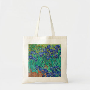 Bolsa Tote Van Gogh Irises. impressionismo floral azul